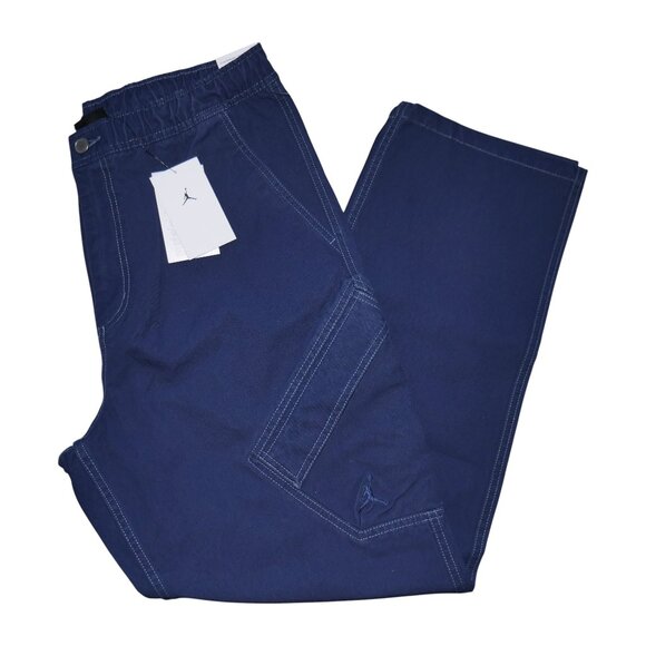 Nike Air Jordan Utility Cargo Pants Men’s Size L Navy Blue Canvas MJ Chicago NWT